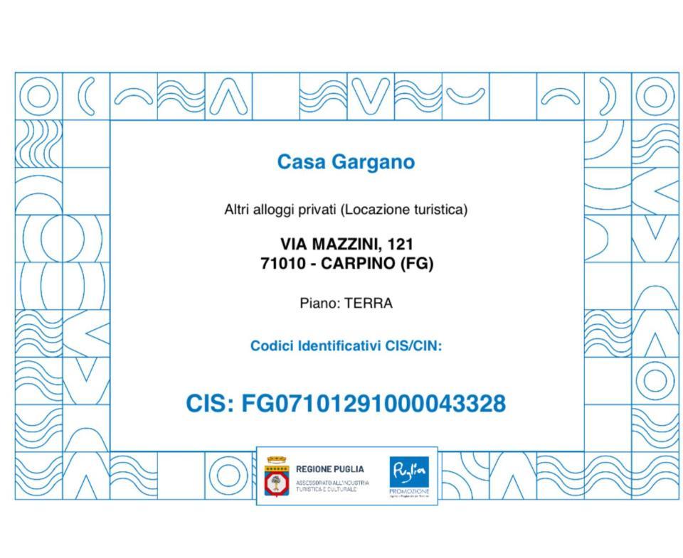 Apartament Casa Gargano Carpino Zewnętrze zdjęcie